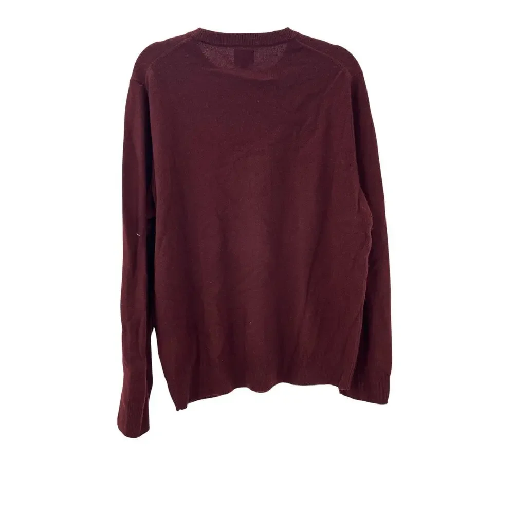 J. Crew Men's Cashmere Crewneck Sweater Heather Roasted Coffee Size Medium NWT